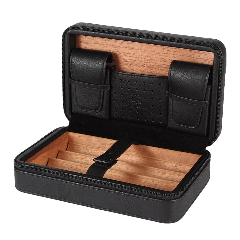 Leather Cigar Humidor Box - Luxury and Protection