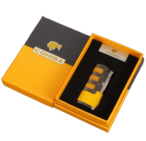 High-Performance Triple Torch Cigar Lighter with Punch