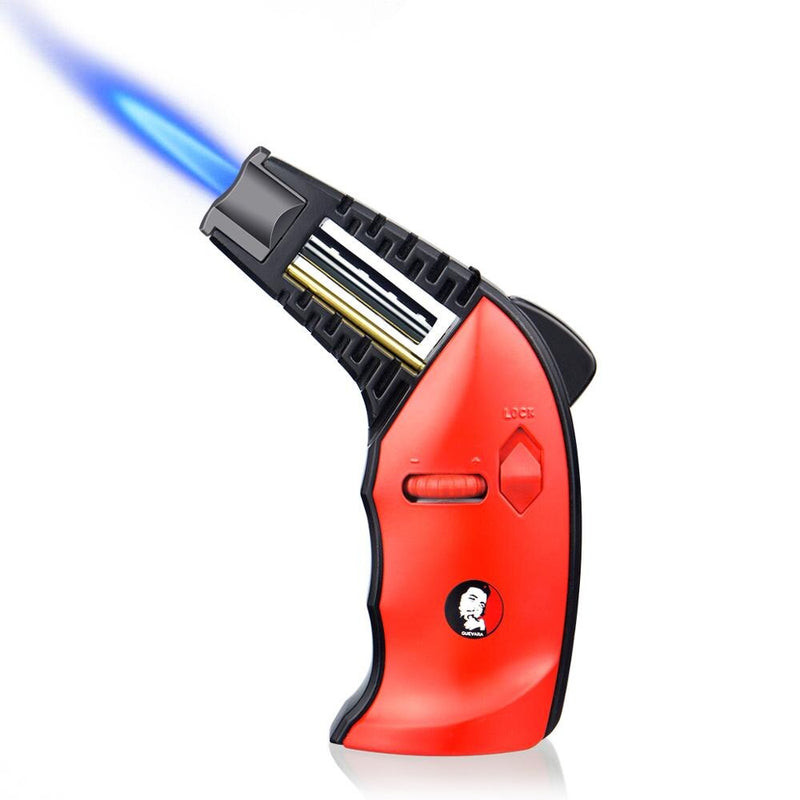 Luxury Cigar Torch Lighter - Black/Red