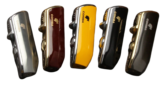 Deluxe Triple Torch Cigar Lighter with Punch