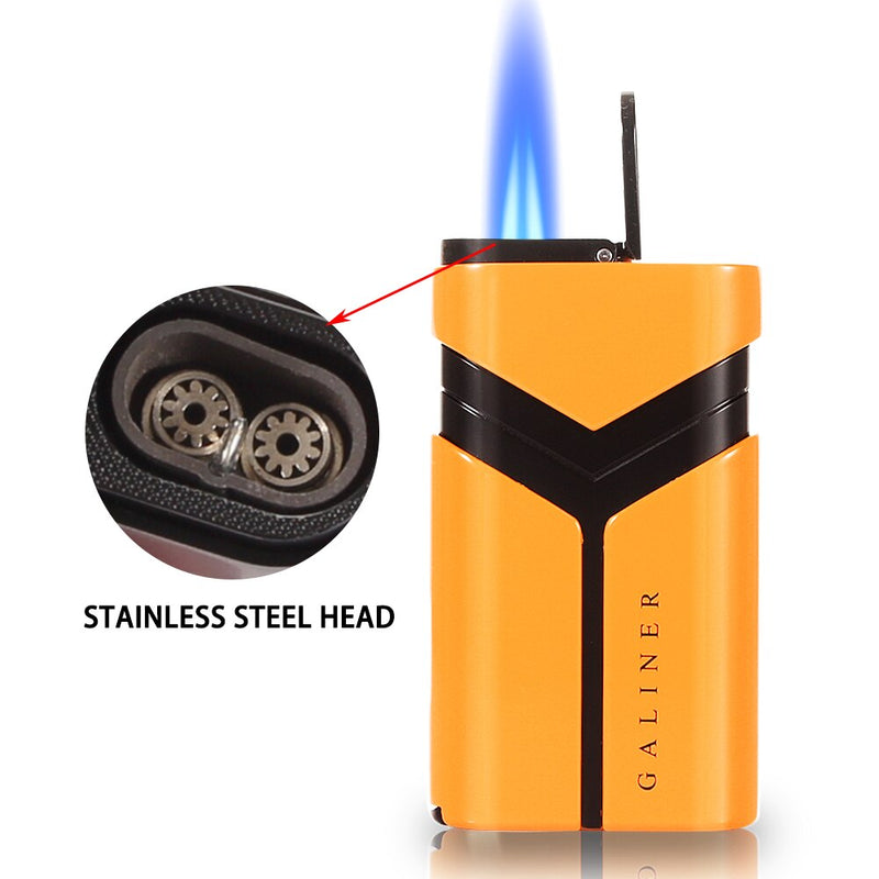 Cigar Torch Lighter with Integrated Cutter