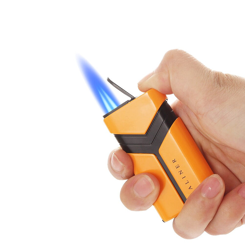 Cigar Torch Lighter with Integrated Cutter