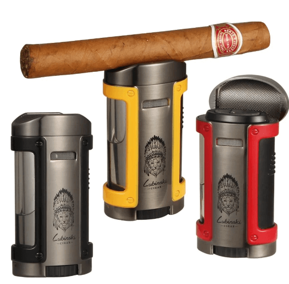 Luxury 4-Torch Cigar Lighter for Aficionados