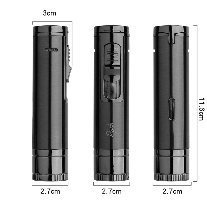 Elegant Multifunction Cigar Lighter with Cutter