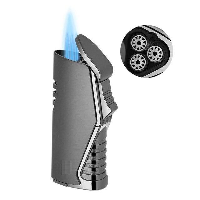 Triple Torch Cigar Lighter with Punch