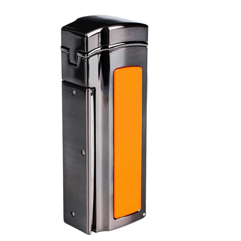 4-Torch Cigar Lighter with Built-In Punch