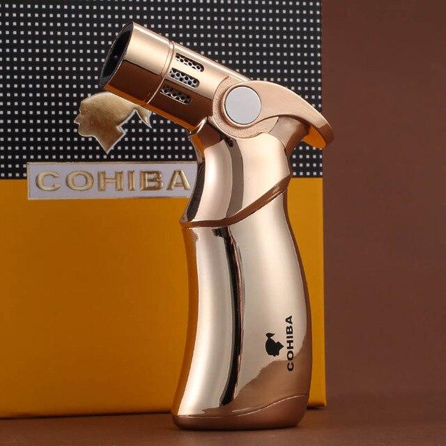 Triple Flame Cigar Torch Lighter - Premium Accessory