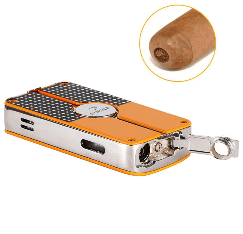 Triple Torch Cigar Lighter with Cigar Punch