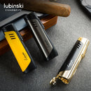 Luxury Cigar Torch Lighter with Punch Cutter