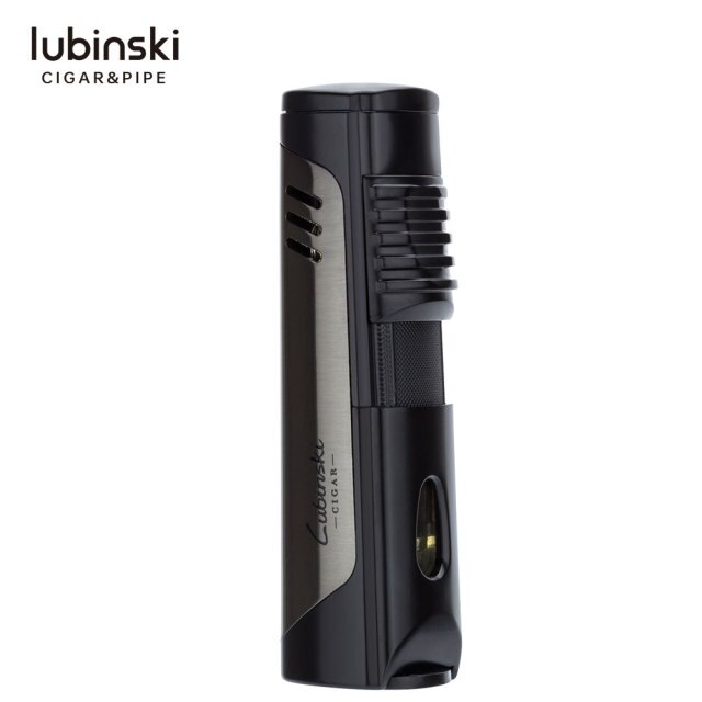 Luxury Cigar Torch Lighter with Punch Cutter