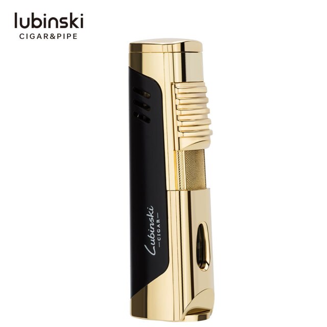 Luxury Cigar Torch Lighter with Punch Cutter