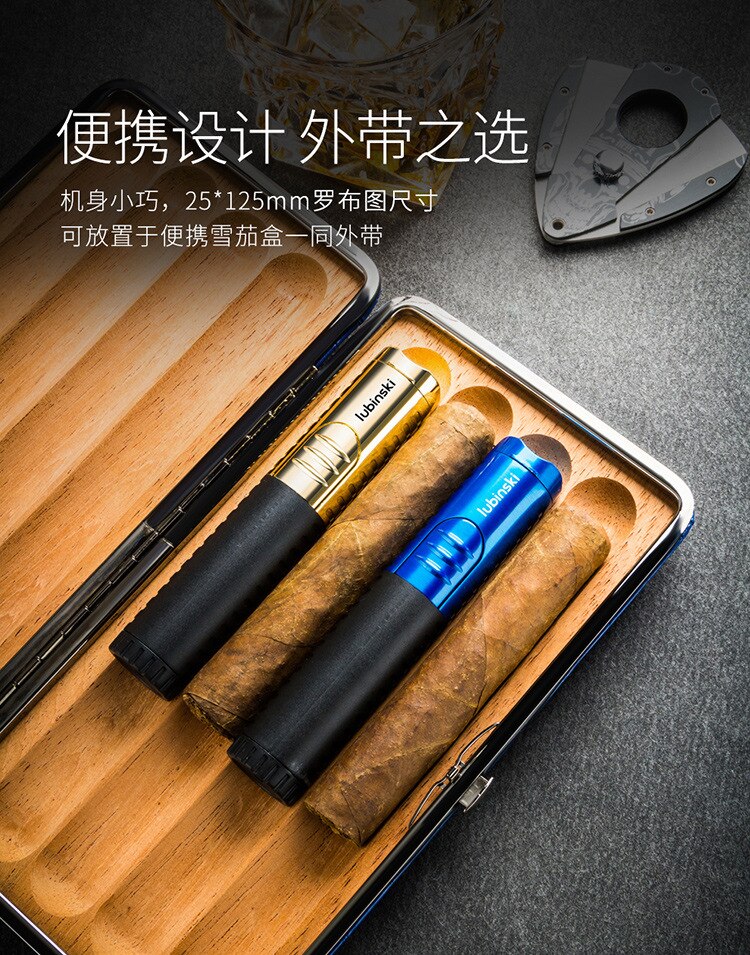 Luxury Butane Cigar Torch Lighter for Precision