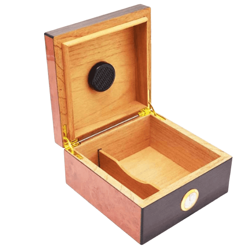 Modern Cedar Wood Cigar Humidor with Humidifier