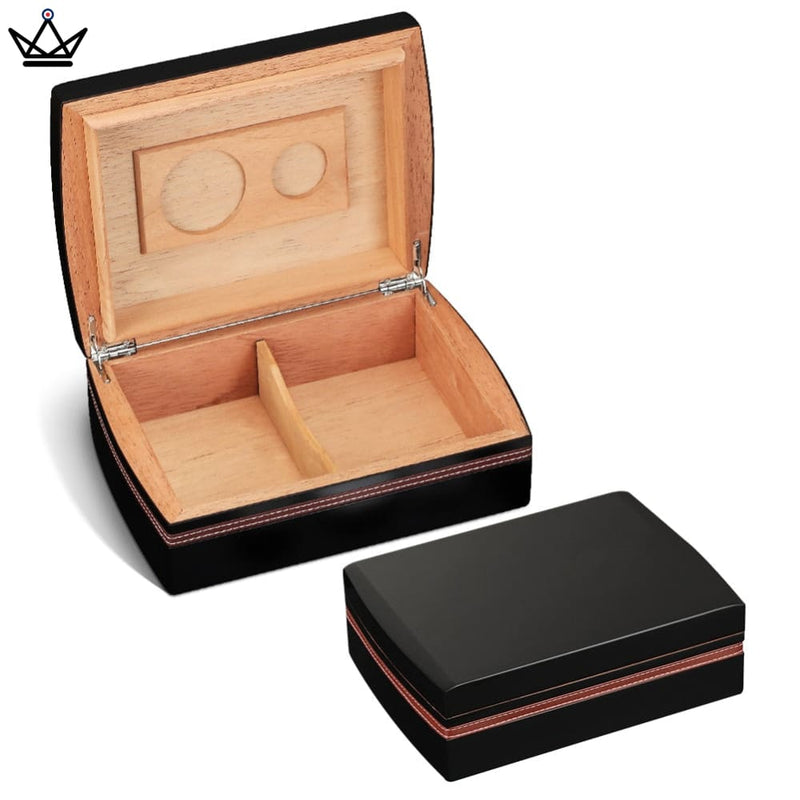 Luxury Cedar Cigar Humidor Gift Set - 30 Capacity