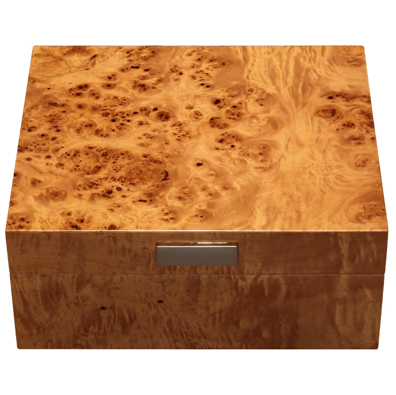 Luxury Cedar Cigar Humidor with Integrated Hygrometer