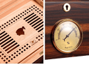 Vintage Cedar Cigar Humidor with Advanced Humidity Control