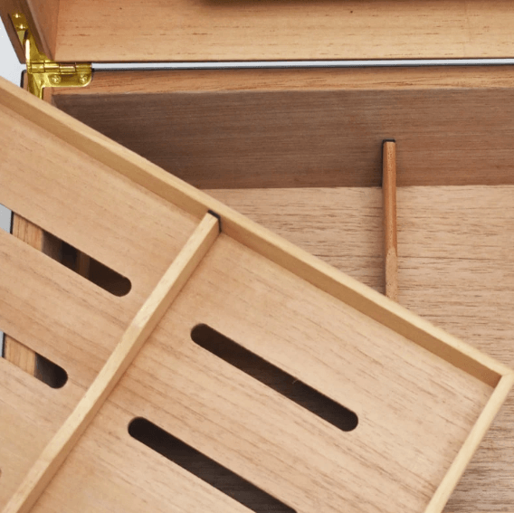 Luxury Cedar Cigar Humidor Cabinet with Humidifier