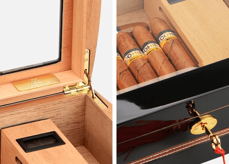 Luxury Electric Cigar Humidor Cabinet with Precision