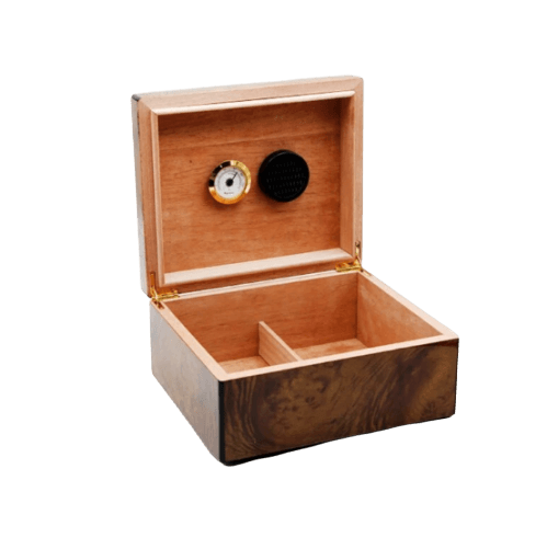 Elegant Cedar Wood Cigar Humidor with Humidifier