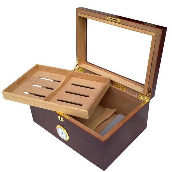 Large Electric Cigar Humidor with Humidifier