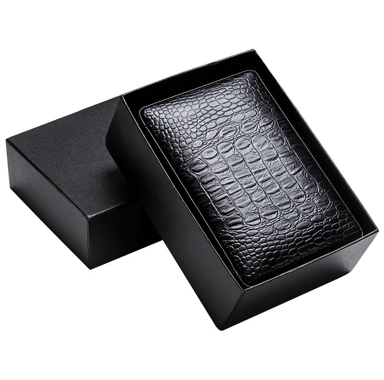 Luxury Crocodile Leather Cigar Humidor Box