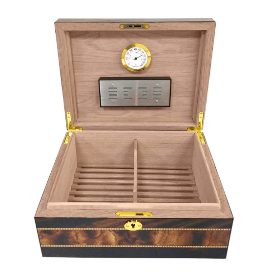 Luxury Cedar Cigar Humidor with Humidifier