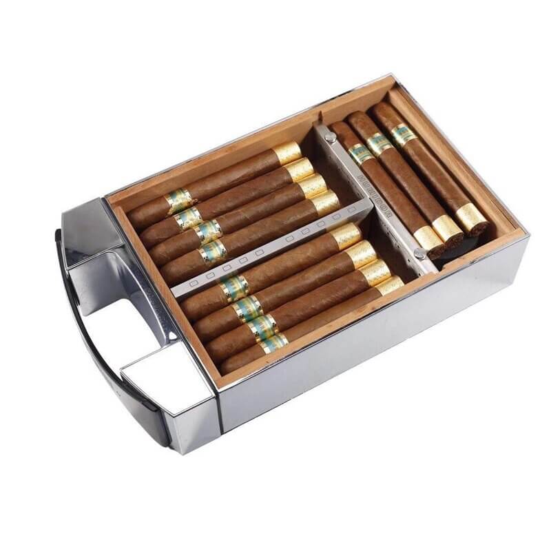 Portable Travel Cigar Humidor with Humidifier