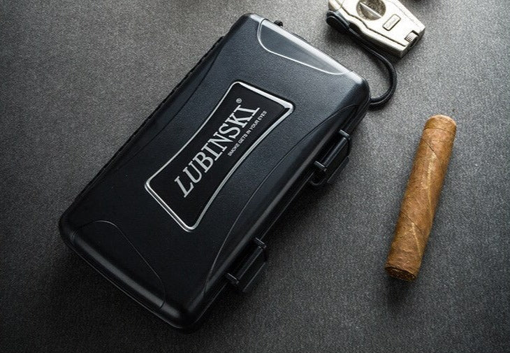 Elegant Cigar Travel Humidor Box for 5 Cigars