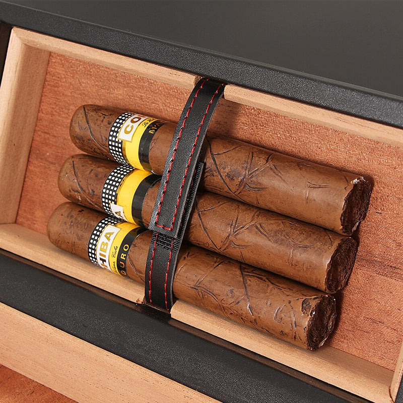 Elegant Cedar Cigar Humidor Box for 20 Cigars