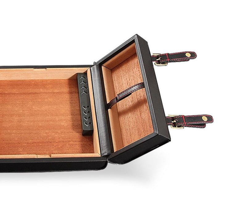 Elegant Cedar Cigar Humidor Box for 20 Cigars