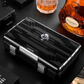 Travel Cigar Humidor Box - Shockproof with Hygrometer