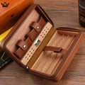 Travel Cigar Humidor in Leather - Holds 5 Cigars