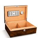 Luxury Mahogany Cigar Humidor Box - 50 Capacity