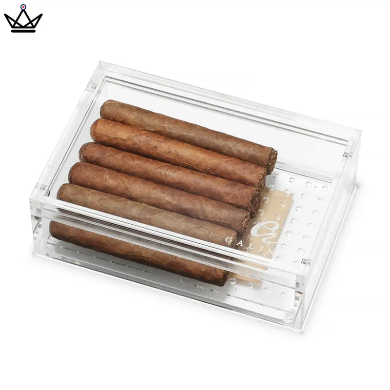 Elegant Acrylic Cigar Humidor Box for Optimal Freshness