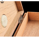 Wooden Cigar Humidor Box with Built-in Hygrometer
