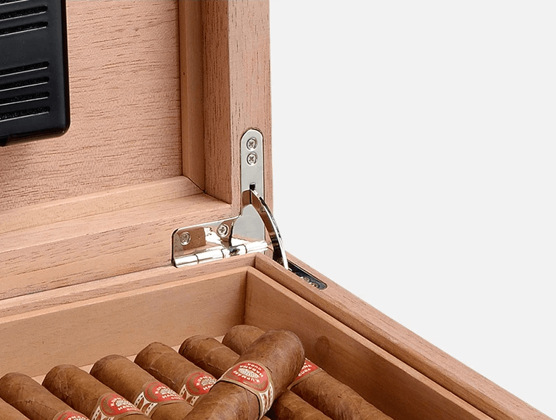 Luxury Cedar Cigar Humidor Box - 100 Capacity