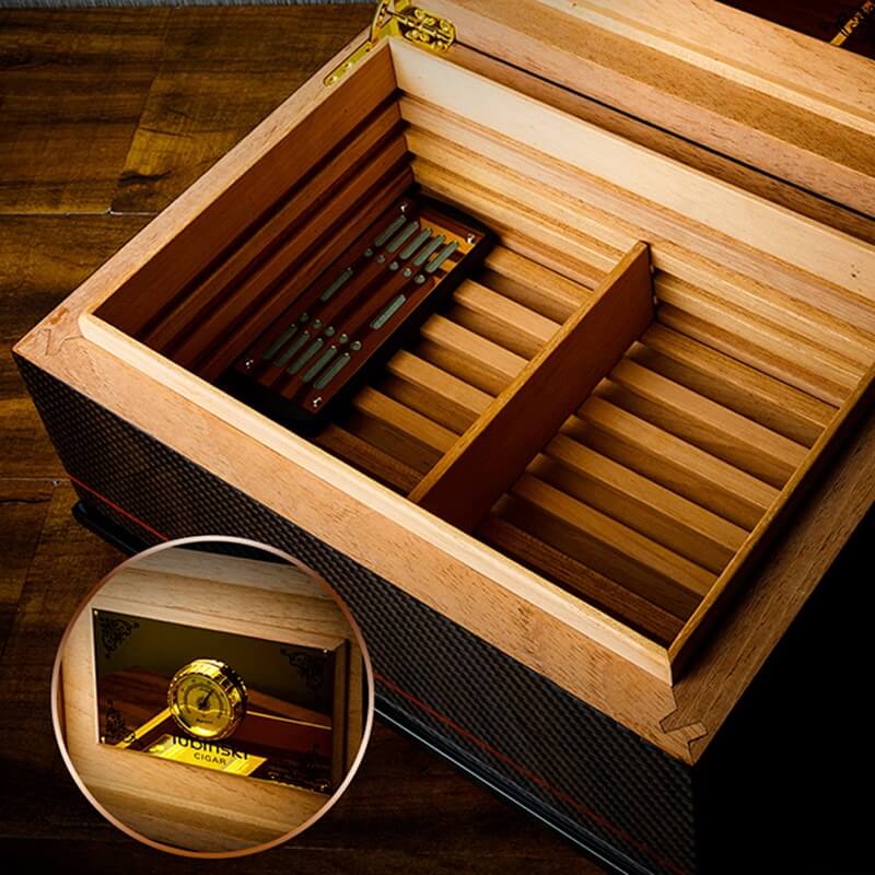 Luxury Carbon Fiber Electric Cigar Humidor