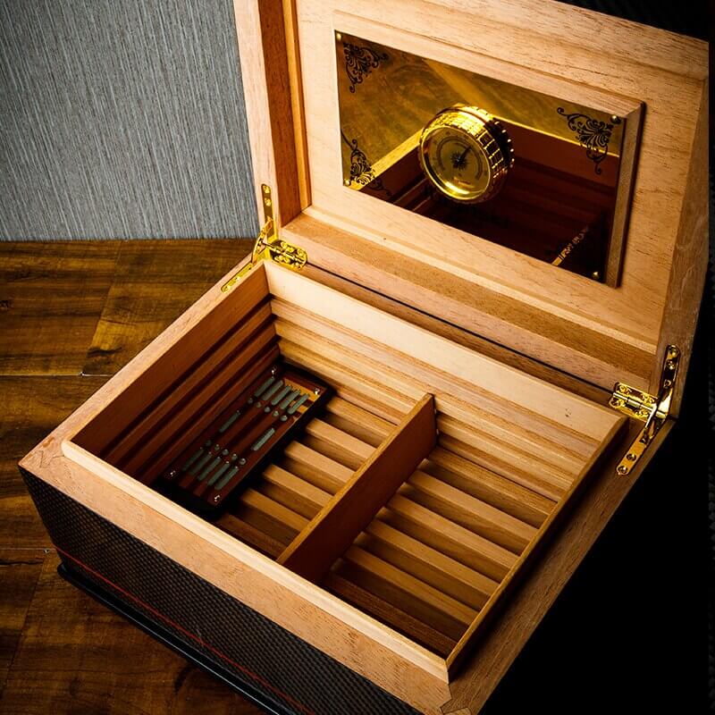 Luxury Carbon Fiber Electric Cigar Humidor