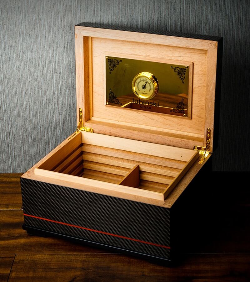 Luxury Carbon Fiber Electric Cigar Humidor