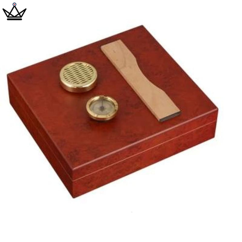 Wooden Cigar Humidor Box - Holds 20 Cigars