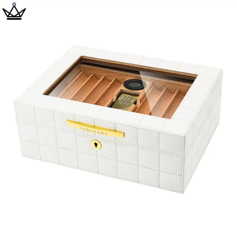 Modern Cedar Humidor Box for 50-60 Cigars