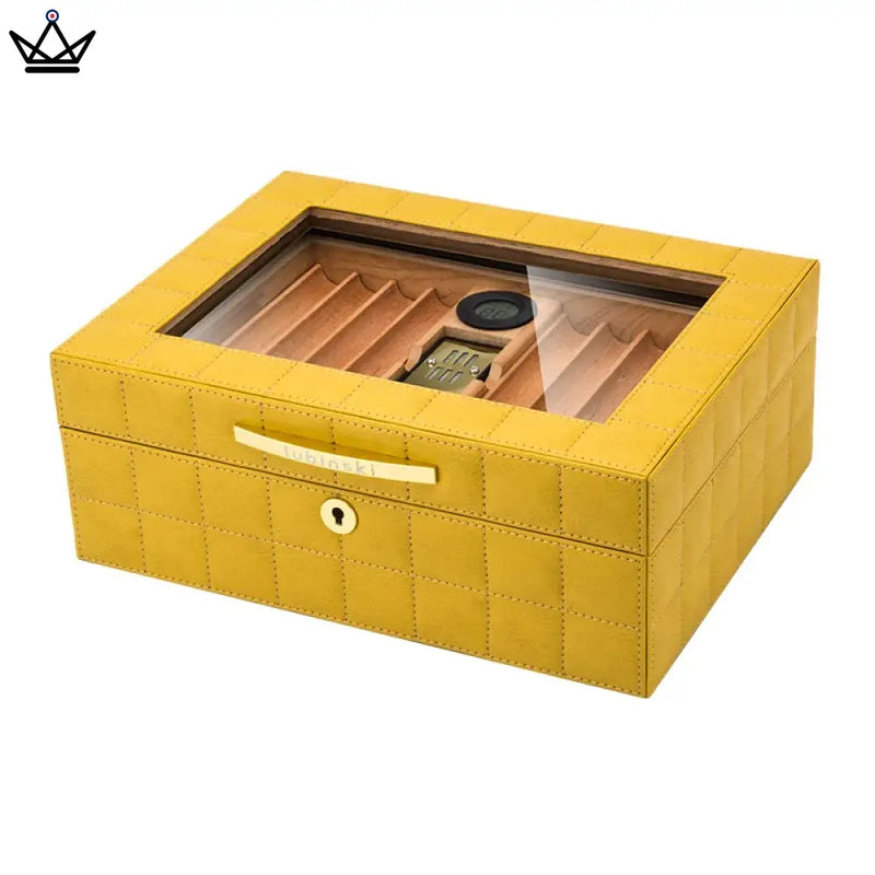 Modern Cedar Humidor Box for 50-60 Cigars