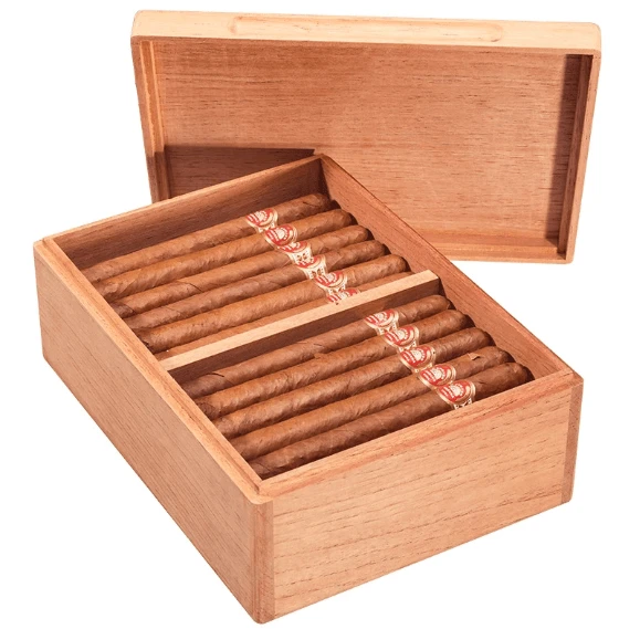 Cedar Cigar Humidor Box - Holds 40 Cigars