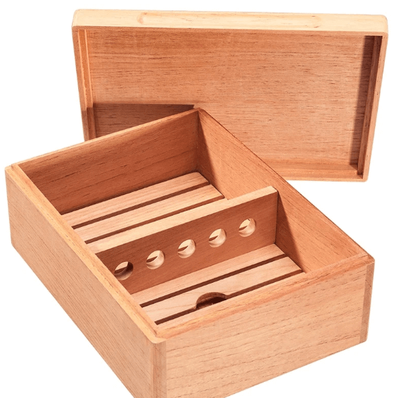 Cedar Cigar Humidor Box - Holds 40 Cigars