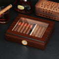 Humidor Cigar Box with Hygrometer & Humidifier