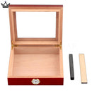 Humidor Cigar Box with Hygrometer & Humidifier