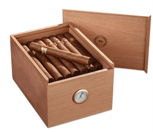 Cedar Cigar Humidor Box with Built-in Hygrometer