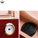 Cedar Humidor Box with Hygrometer - 50 Cigar Capacity