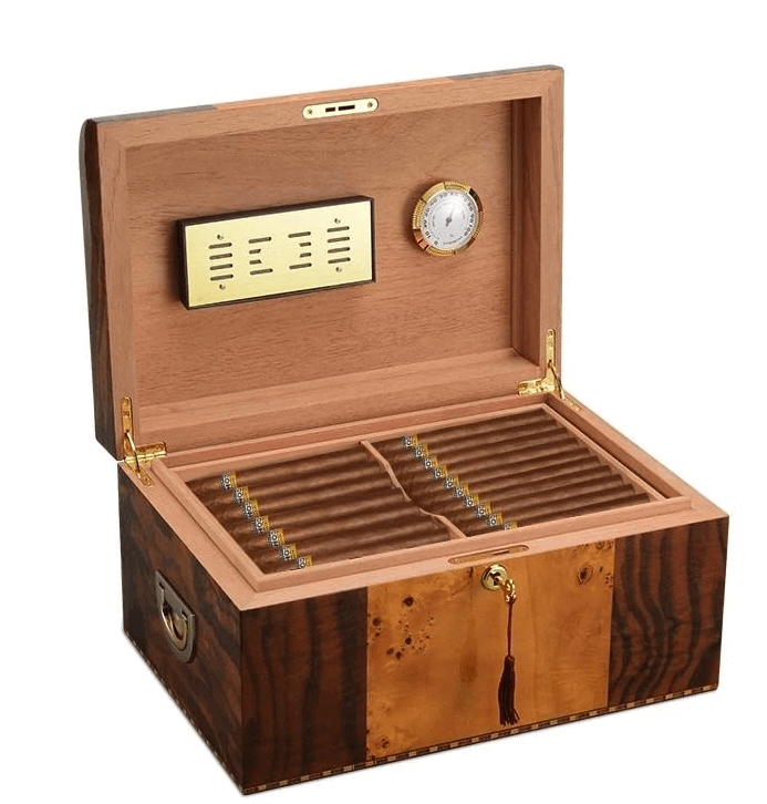 Luxury Double Layer Cedar Cigar Humidor Box