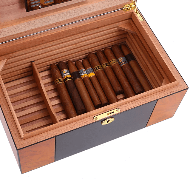 Luxury Mahogany Cigar Humidor Cabinet with Humidifier